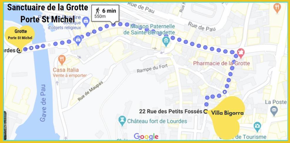 Villa Bigorra Lourdes Centre Le Sanctuaire La Grotte , Parking Ngoại thất bức ảnh